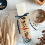 Πασχαλινή Παιδική Λαμπάδα Πλακέ με Σχέδιο Πειρατές