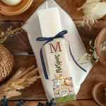 Πασχαλινή Λαμπάδα Παιδική Πλακέ με Θέμα Ζωάκια της Ζούγκλας