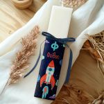 Λαμπάδα Πλακέ για Παιδιά με Σχέδιο Διαστημόπλοιο