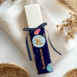 Λαμπάδα Πλακέ με Σχέδιο Πλανήτες, Παιδικό Δώρο Πάσχα