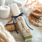 Πασχαλινή Λαμπάδα Παιδική Πλακέ με Θέμα Ζωάκια της Ζούγκλας