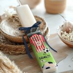 Παιδική Λαμπάδα Πλακέ Πάσχα με Σχέδιο Κόκκινο Φανέλα