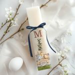 Πασχαλινή Λαμπάδα Παιδική Πλακέ με Θέμα Ζωάκια της Ζούγκλας