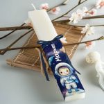 Πασχαλινή Λαμπάδα Παιδική Πλακέ με Σχέδιο Αστροναύτης