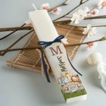 Πασχαλινή Λαμπάδα Παιδική Πλακέ με Θέμα Ζωάκια της Ζούγκλας