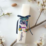 Λαμπάδα Πλακέ με Σχέδιο Αστροναύτης, Δώρο Πάσχα για Παιδιά