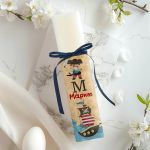 Πασχαλινή Παιδική Λαμπάδα Πλακέ με Σχέδιο Πειρατές