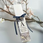 Πασχαλινή Λαμπάδα Πλακέ με Αφιέρωση, Premium Δώρο Πάσχα