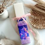 Φωτιστικό Οριζόντιο με Σχέδιο Μονόκερο και Premium Λαμπάδα