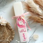 Πασχαλινή Παιδική Λαμπάδα Πλακέ με Σχέδιο Φούξια Μονόκερος