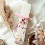 Πασχαλινό Δώρο Παιδική Πλακέ Λαμπάδα με Σχέδιο Κύκνο