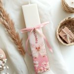 Παιδική Προσωποπιημένη Πλακέ Λαμπάδα με Θέμα Πεταλούδα