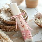 Παιδική Προσωποπιημένη Πλακέ Λαμπάδα με Θέμα Πεταλούδα