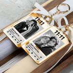 2 Λαμπάδες με Μπρελοκ Κλειδιών Golden Mirror, Δώρο για Ζευγάρι