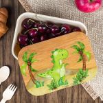 Σετ 3 Δώρα Green Dino - Παγούρι, Δοχείο Φαγητού & Λαμπάδα