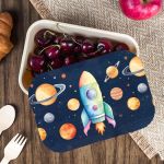 Σετ 3 Δώρα Space Rocket - Παγούρι, Δοχείο Φαγητού & Λαμπάδα