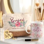 Σετ 3 Δώρα για τη Μαμά - Τσαντάκι Νεσεσέρ, Κούπα & Μπρελόκ