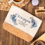 Σετ 3 Δώρα για Νονά - Τσαντάκι Εκρού, Κούπα & Μπρελόκ