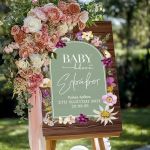 Διακοσμητική Ταμπέλα Βάπτισης με Όμορφο και Κομψό Design