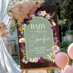 Διακοσμητική Ταμπέλα Βάπτισης με Όμορφο και Κομψό Design