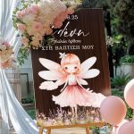 Πινακίδα Διακόσμησης Βάπτισης με Fairytale Design
