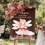 Πινακίδα Διακόσμησης Βάπτισης με Fairytale Design
