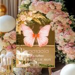 Διακοσμητική Πινακίδα Βάπτισης με Σχέδιο Πεταλούδα