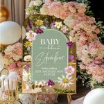 Πινακίδα Διακόσμησης Βάπτισης με Όμορφο και Κομψό Design