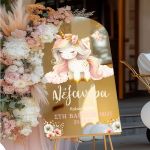 Πινακίδα Διακόσμησης Βάπτισης με Σχέδιο Μονόκερο