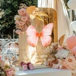 Διακοσμητική Πινακίδα Βάπτισης με Σχέδιο Πεταλούδα