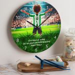 Παιδικό Ρολόι Τοίχου με Πράσινη Φανέλα & Premium Λαμπάδα