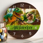 Ρολόι Τοίχου Παιδικό με Φωτογραφία & Premium Λαμπάδα