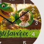 Ρολόι Τοίχου Παιδικό με Φωτογραφία & Premium Λαμπάδα