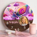 Παιδικό Ρολόι Τοίχου με Φωτογραφία & Premium Λαμπάδα