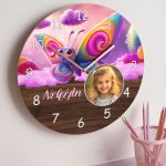 Παιδικό Ρολόι Τοίχου με Φωτογραφία & Premium Λαμπάδα
