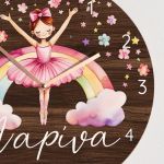 Ρολόι Τοίχου με Premium Λαμπάδα & Σχέδιο Ουράνιο Τόξο