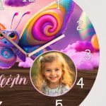 Παιδικό Ρολόι Τοίχου με Φωτογραφία & Premium Λαμπάδα