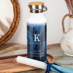 Παγούρι με Σχέδιο Μπλε Νερά & Premium Λαμπάδα