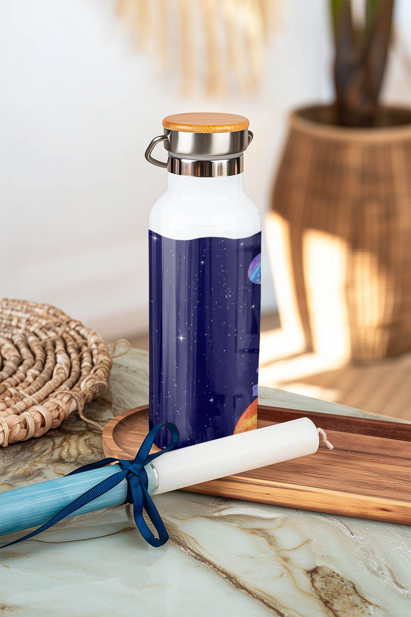 Παγούρι Παιδικό με Σχέδιο Διάστημα & Premium Λαμπάδα