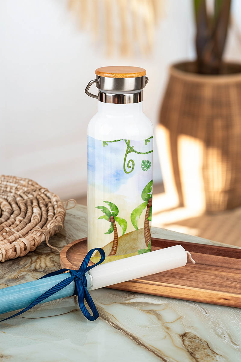 Παγούρι Παιδικό με Σχέδιο Δεινοσαυράκι & Premium Λαμπάδα