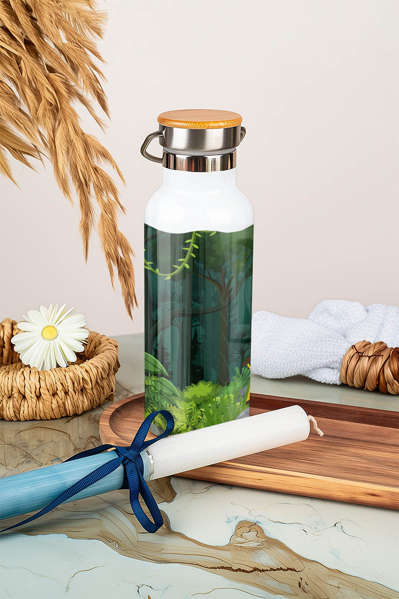 Παγούρι Παιδικό με Σχέδιο Άγρια Φύση & Premium Λαμπάδα