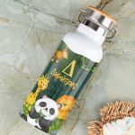 Παγούρι Παιδικό με Σχέδιο Άγρια Φύση & Premium Λαμπάδα