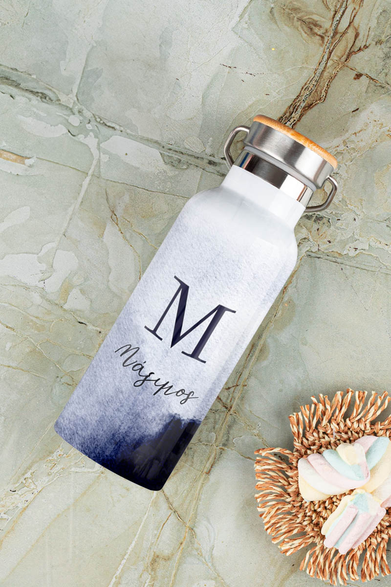 Παιδικό Παγούρι με Σχέδιο Μπλε Σκιές & Premium Λαμπάδα