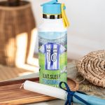 Θερμός με Καλαμάκι σε Σχέδιο Blue Team & Premium Λαμπάδα
