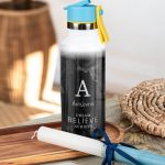 Παγούρι με Καλαμάκι σε Σχέδιο Black Rock & Premium Λαμπάδα