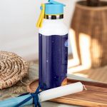 Παγούρι με Καλαμάκι σε Σχέδιο Πλανήτες & Premium Λαμπάδα