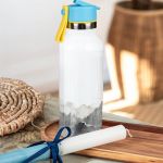 Παγούρι με Καλαμάκι σε Σχέδιο Γκρι Βουνό & Premium Λαμπάδα