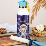 Θερμός με Καλαμάκι σε Σχέδιο Αστροναύτης & Premium Λαμπάδα