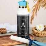 Παγούρι με Καλαμάκι σε Σχέδιο Black Rock & Premium Λαμπάδα