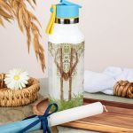 Θερμός με Καλαμάκι σε Σχέδιο Σαφάρι Ζώων & Premium Λαμπάδα